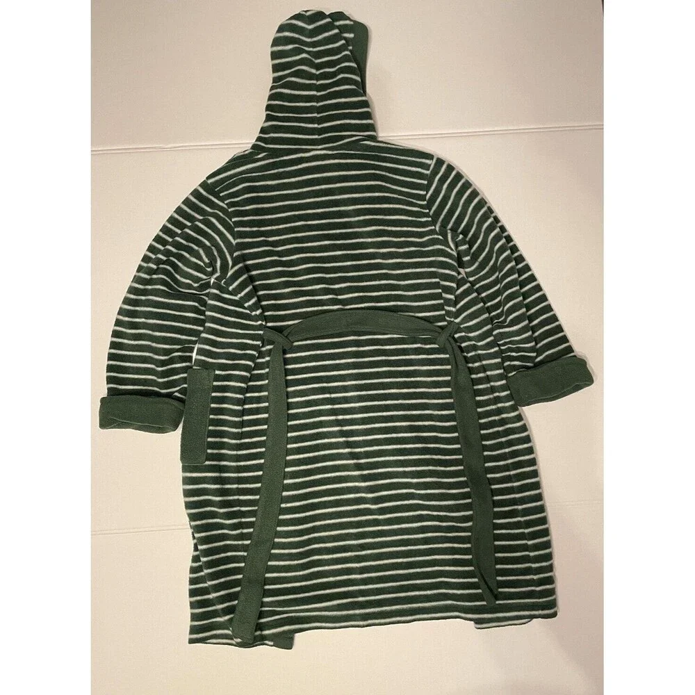 The Children’s Place Boys‎ Green And White Striped Robe Size M